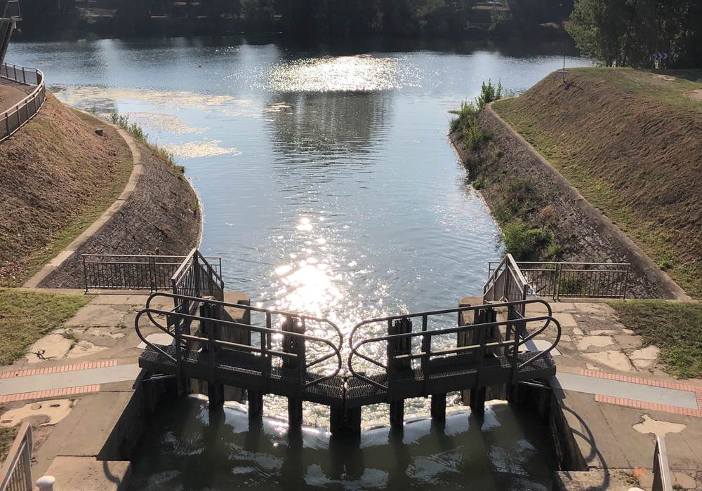 Écluse de descente en Tarn depuis Port Canal Montauban