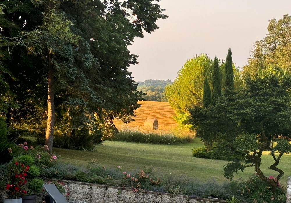 vue sur la campagne environnante