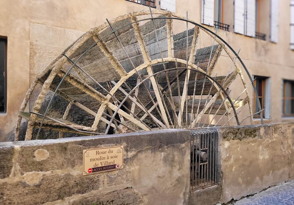 Roue du moulin à soie de Villard