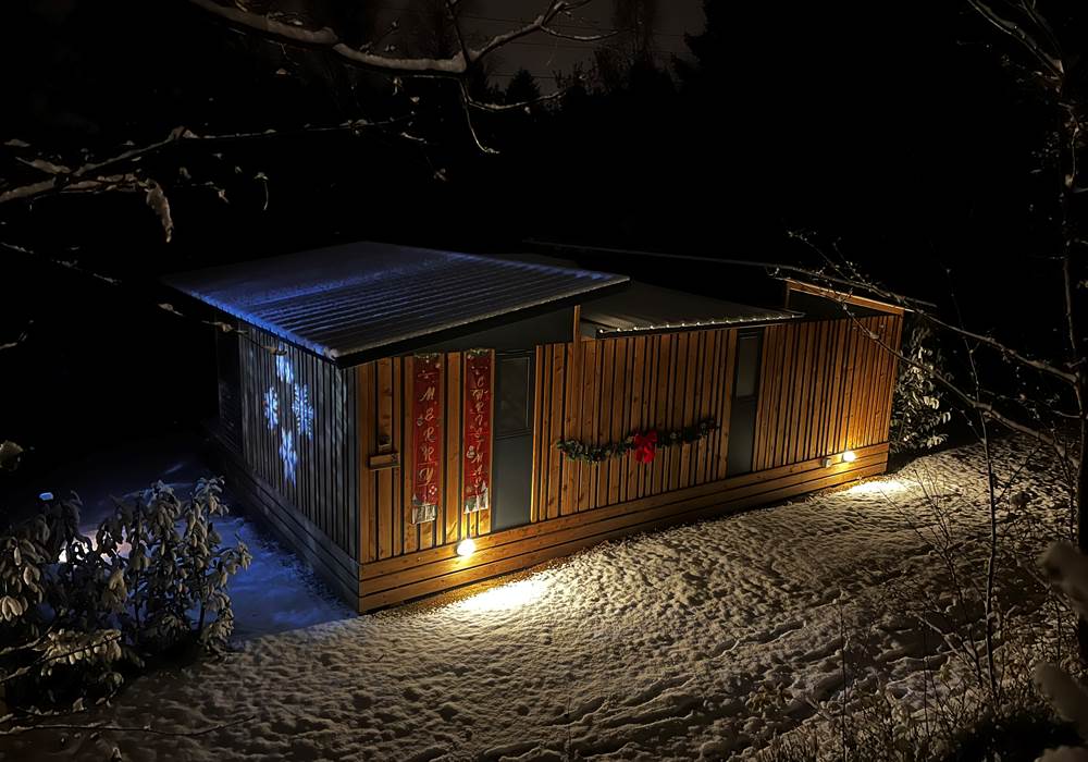 HY•Lødge Spa-5pers en hiver de nuit