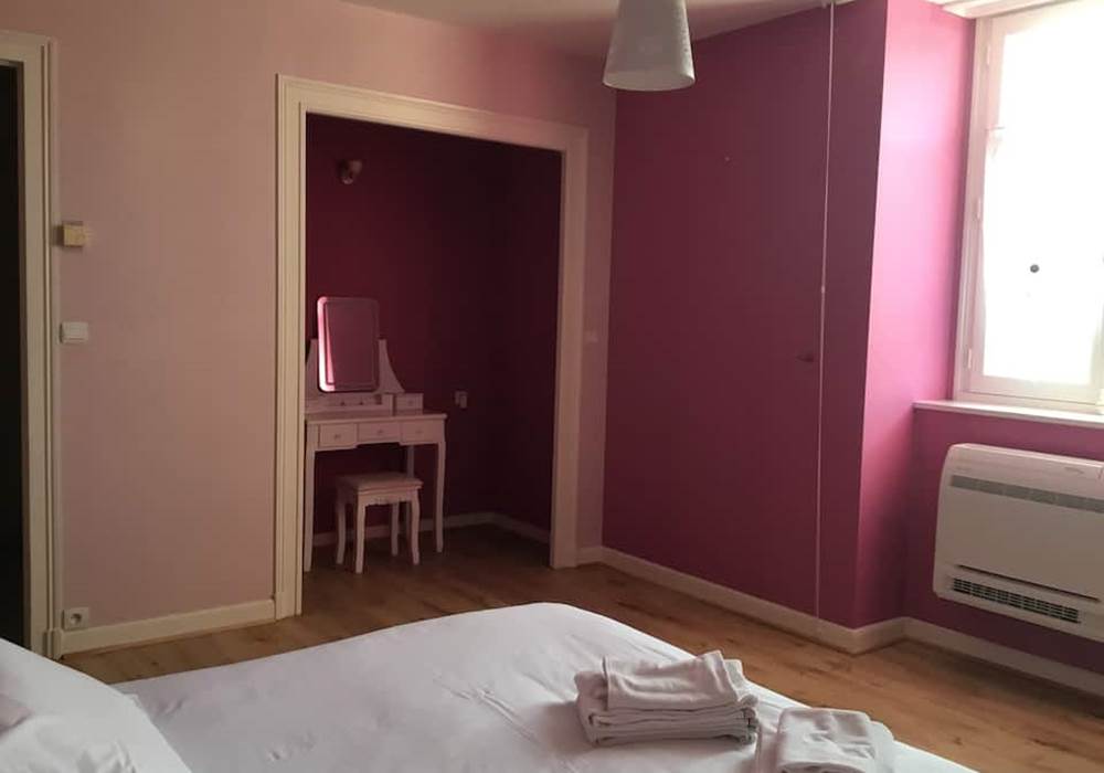 Chambre Naiades au 1er étage avec coiffeuse