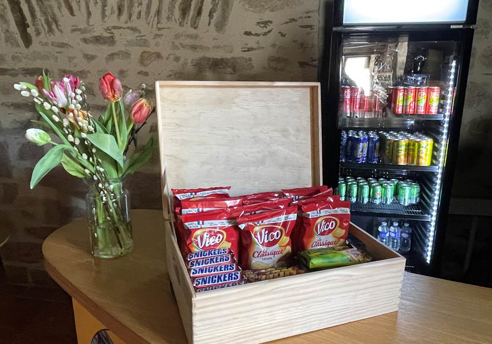 Vente de boissons et gourmandises Gîte d'étape Le Ty Bihui Bretagne