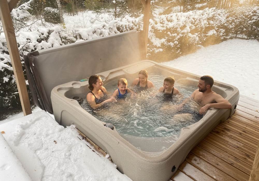 Spa privatif chauffé à 38°C