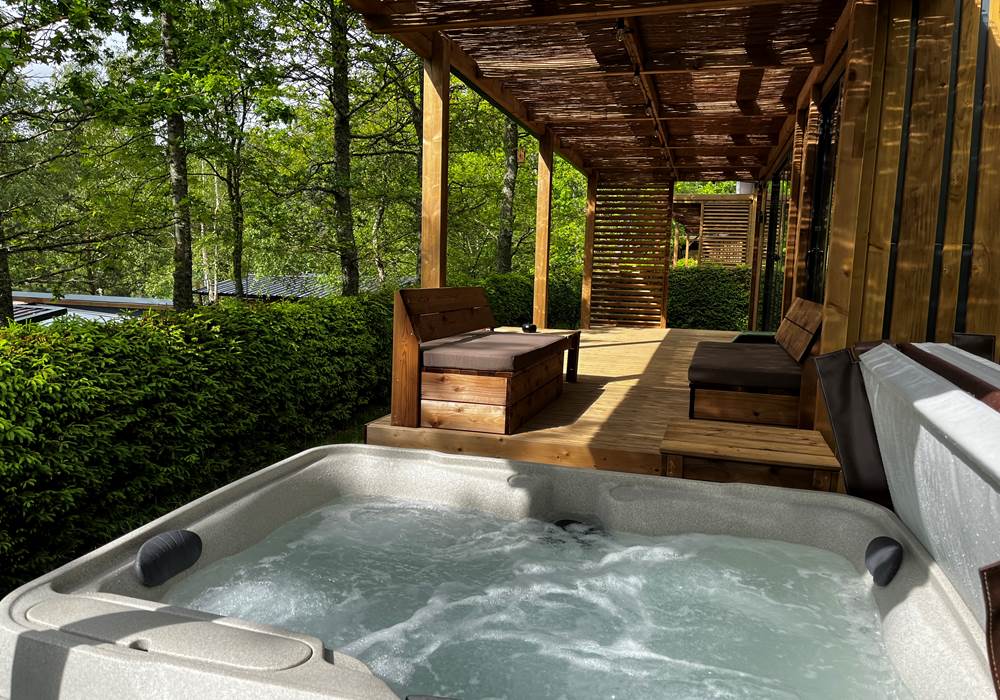 Spa privatif chauffé à 38°C