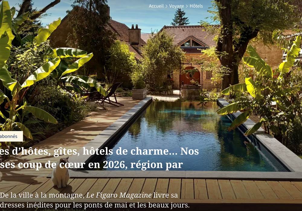 Guide des Maisons d'Hôtes du Figaro 2026