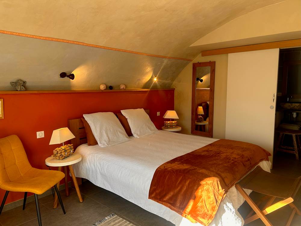 la calade chambres d'hotes et espace bien être ardèche chambre terracotta