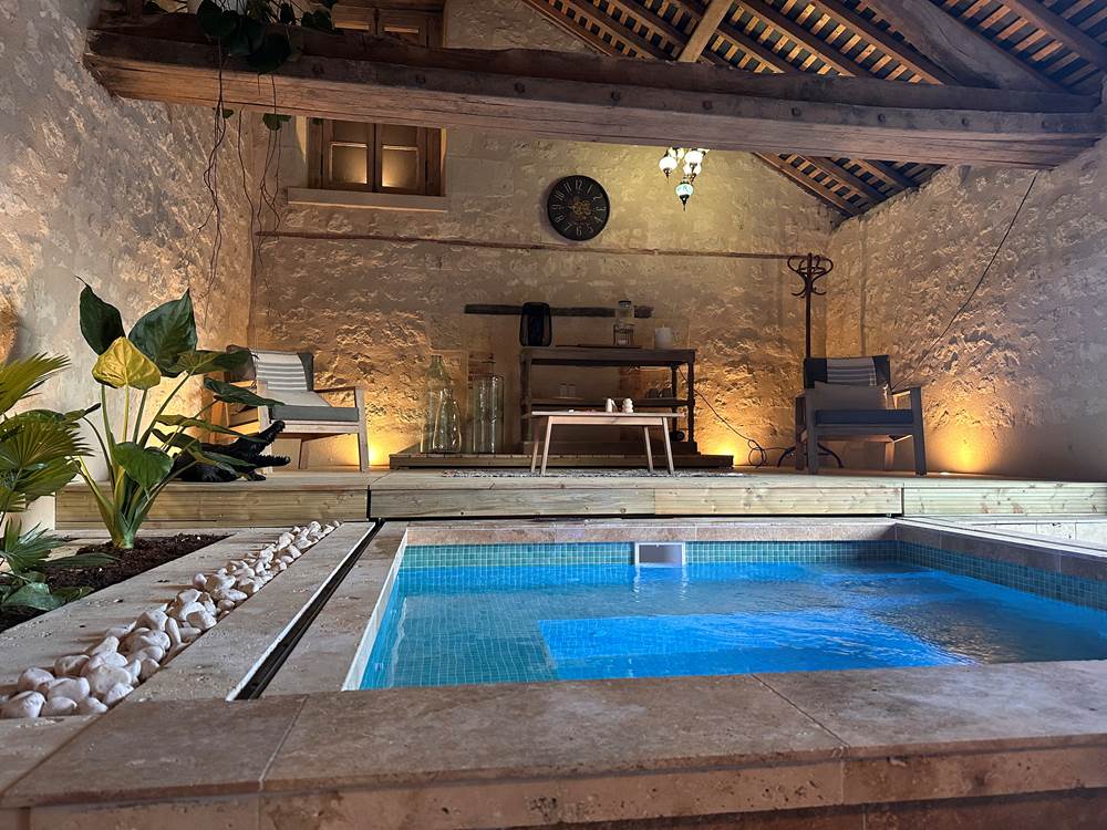 L'espace bien-être, privatisé à la chambre CocOon