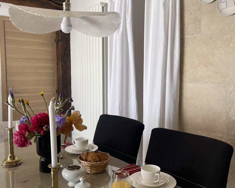 salle à manger et petit déjeuner