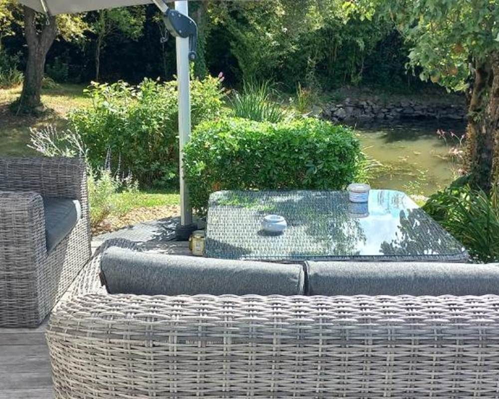 Espace détente aménagé 