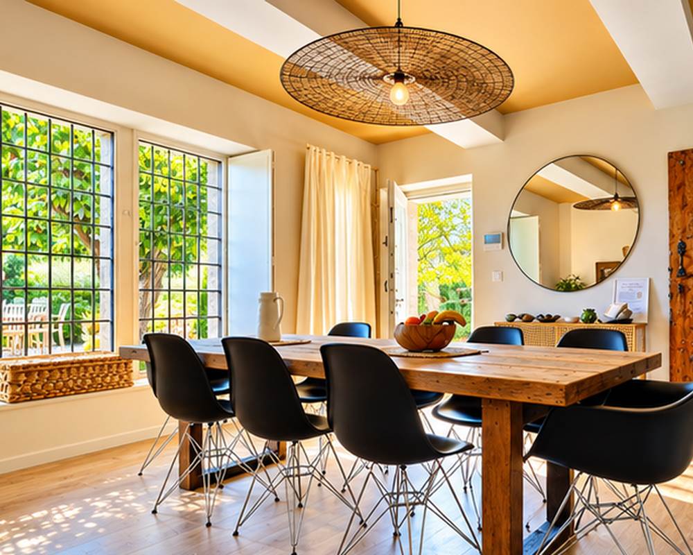 Salle à manger lumineuse du Clos Saint-Siff, maison de charme 
