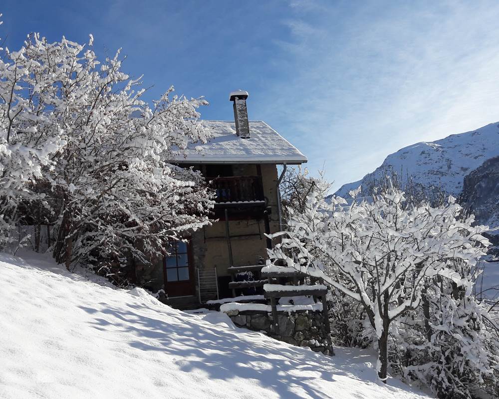 Arrière du gîte, pas de vis à vis.