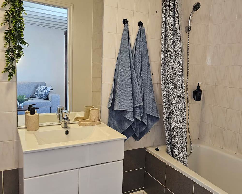 SAlle de Bain avec Baignoire