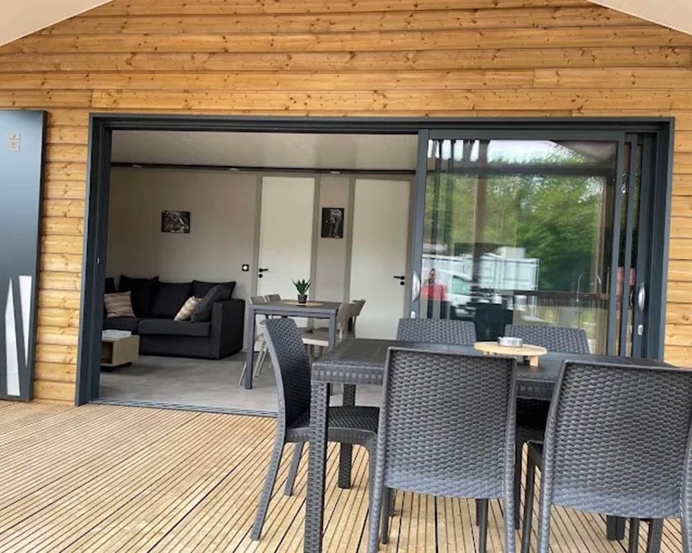 terrasse couverte du chalet