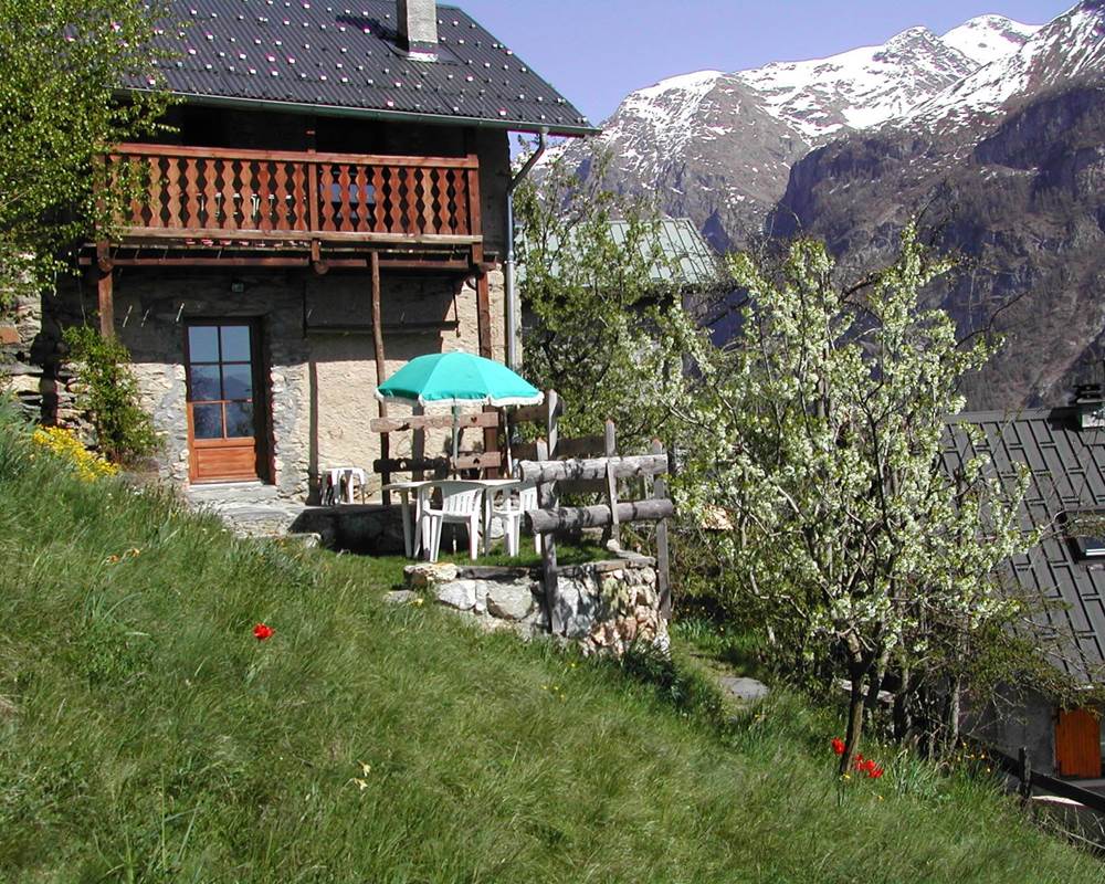 Terrassse donant directement sur l'alpage
