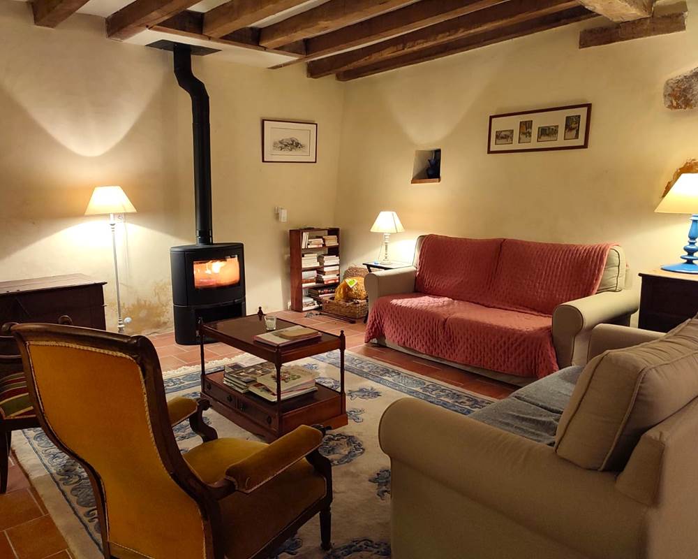 Salon, autour du feu