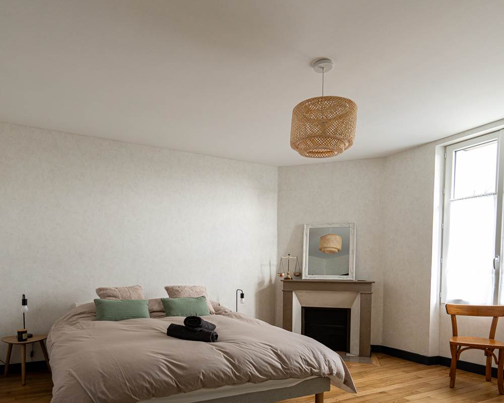 Chambre double avec cheminée