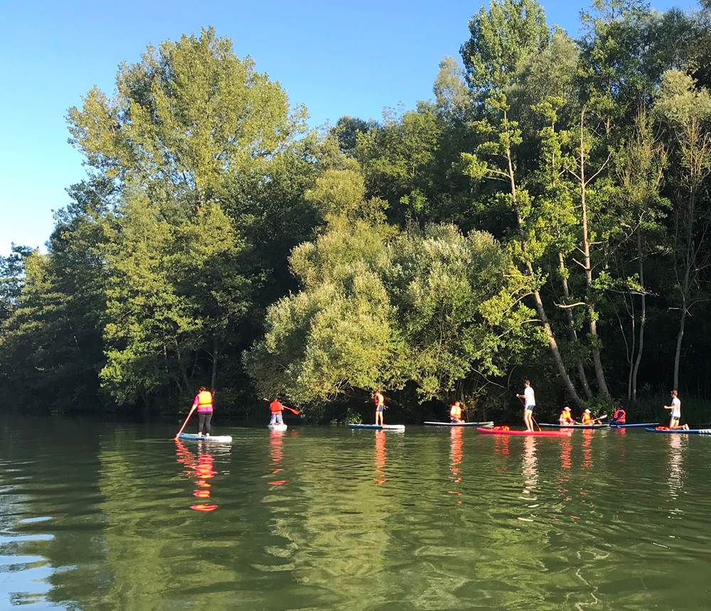 En SUP à Nogent sur Seine