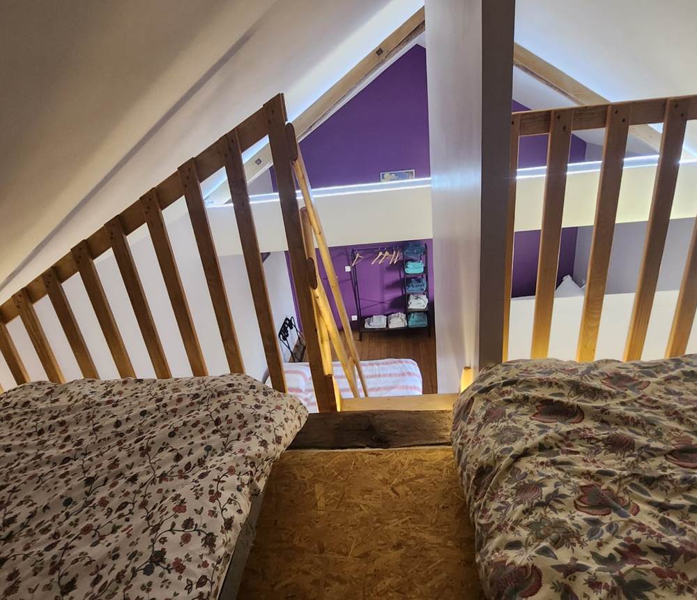 Vue depuis la mezzanine de la chambre du V