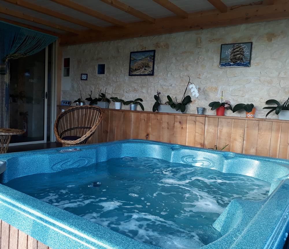 espace détente et son jacuzzi