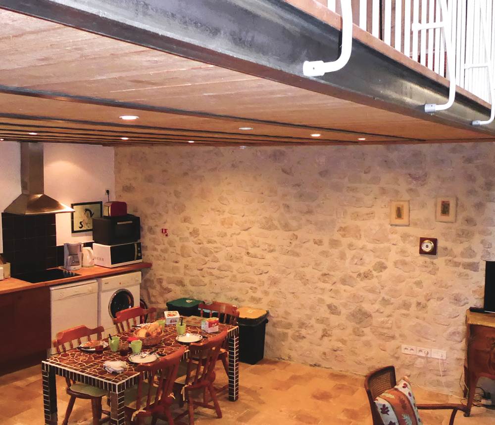 Petit gite vue cuisine plongeant