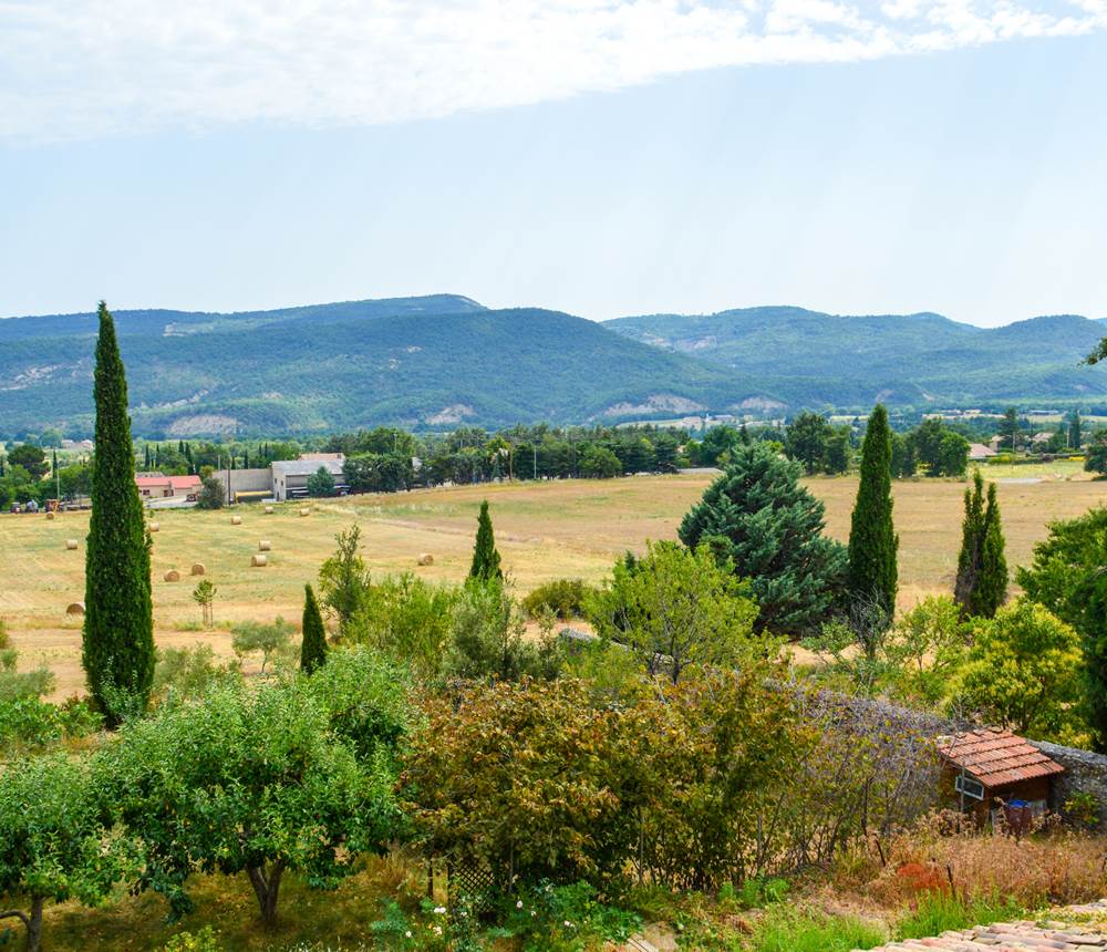 Vue depuis la chambre Ganagobie