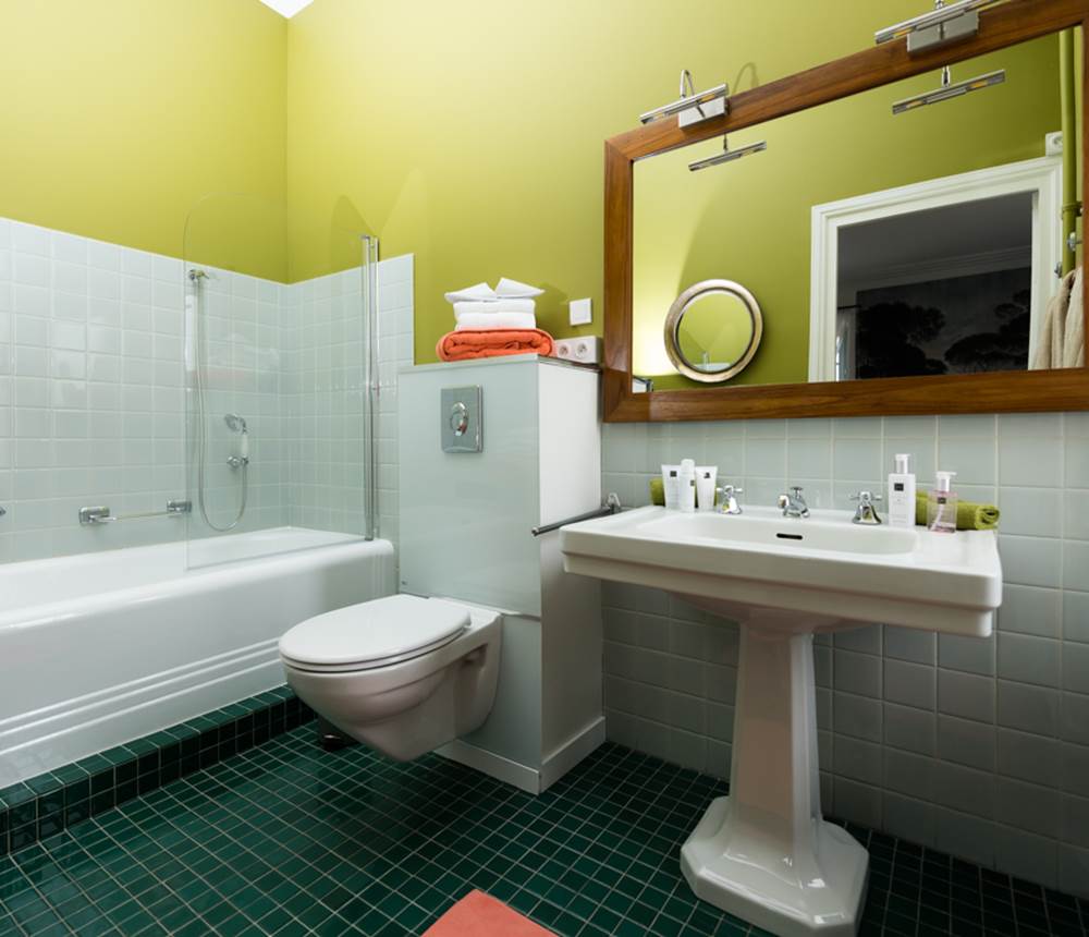 Salle de bain Sosno et ses produits d'accueil