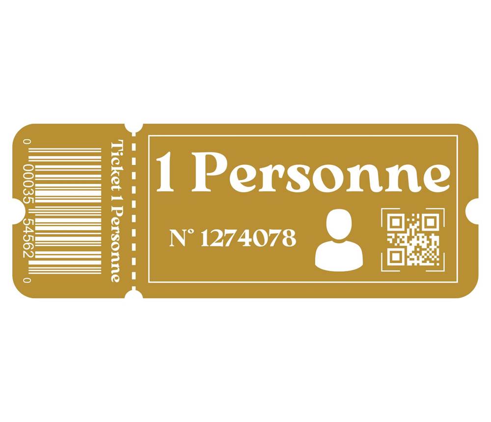 Ticket 1 Personne