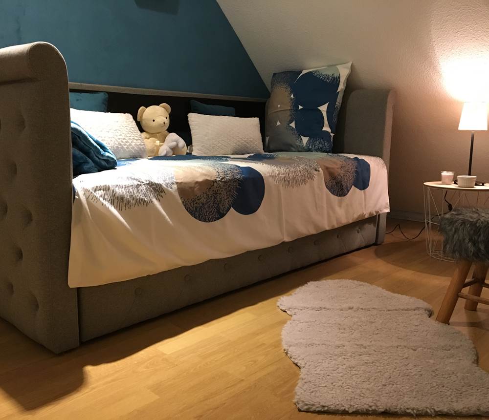 Chambre enfants avec lit gigogne (2x190 )
