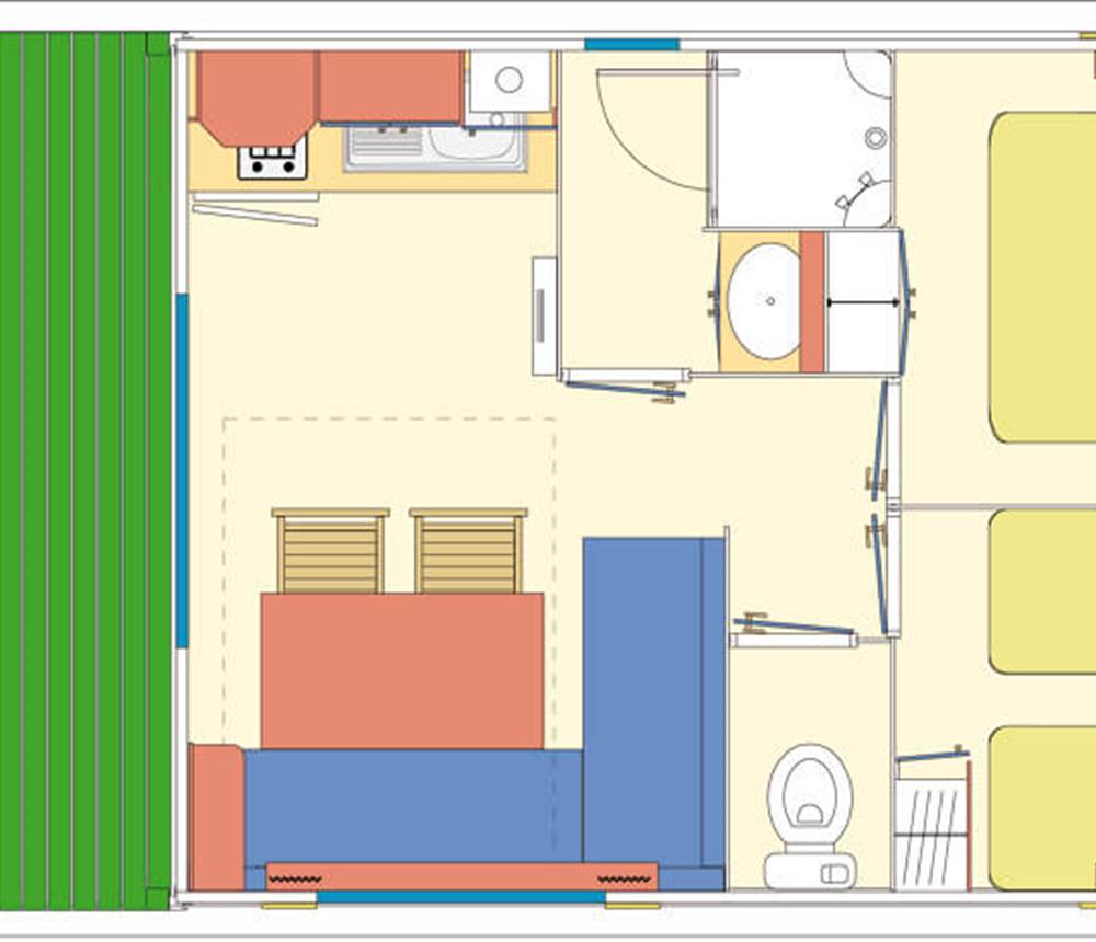 Mobil Home Terrasse Ohara-