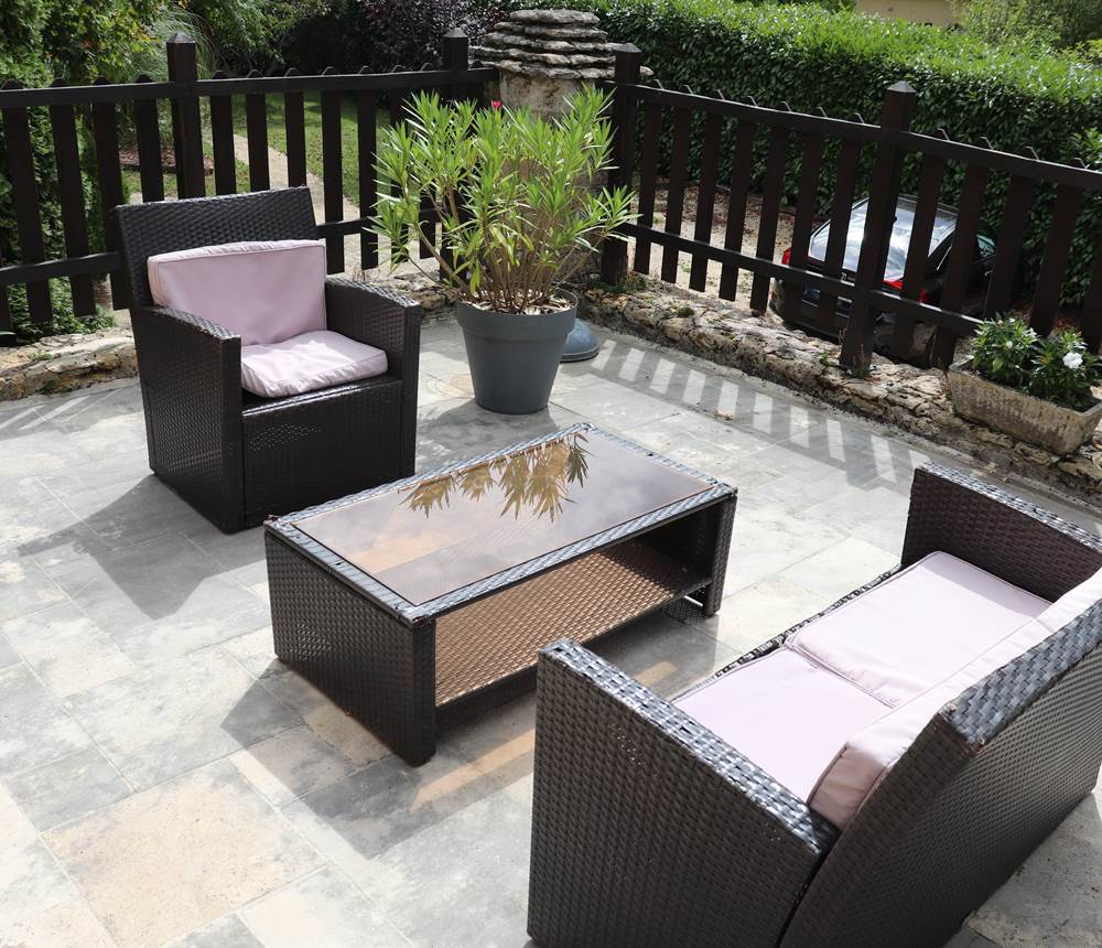 Les Charmes de Sarlat - Chambre d'hôtes Sarlat - Chambre Figuier -  Terrasse