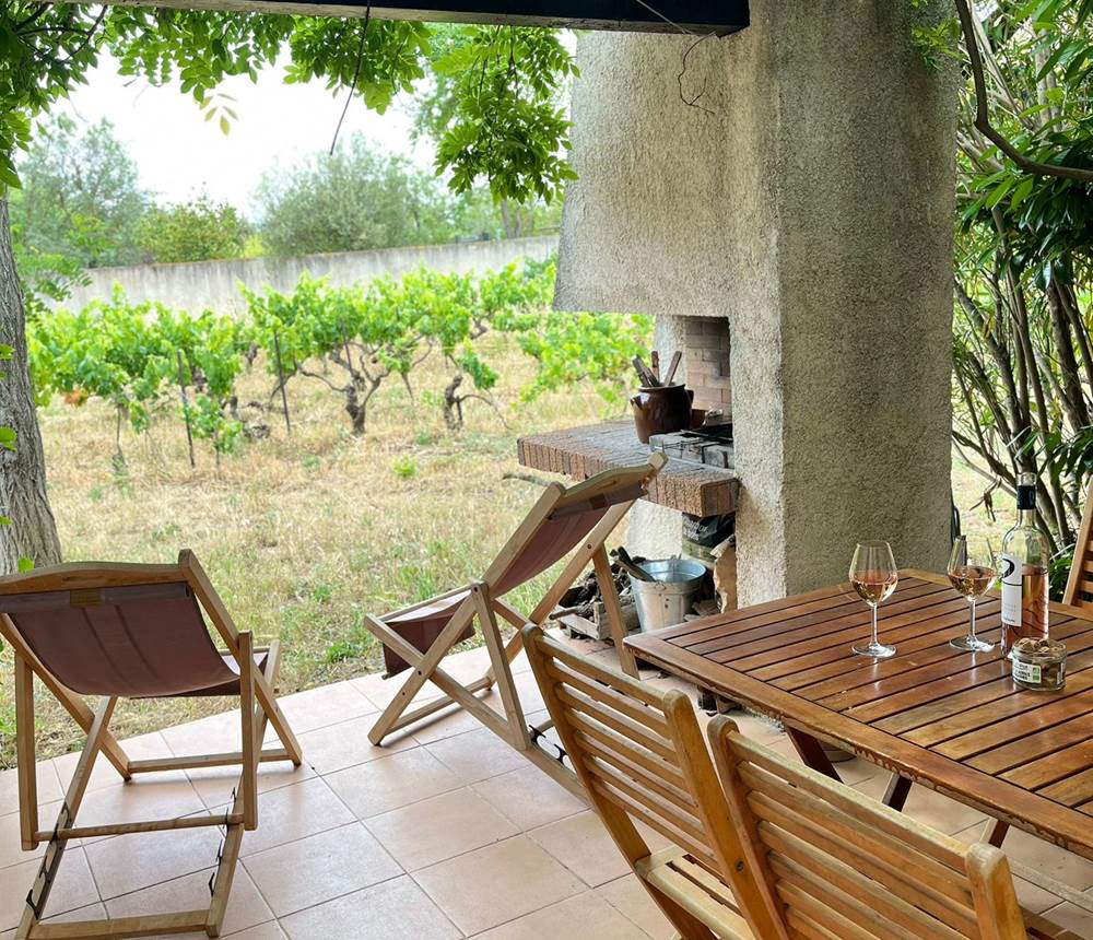 Maylandie gîte Syrah terrasse bbq