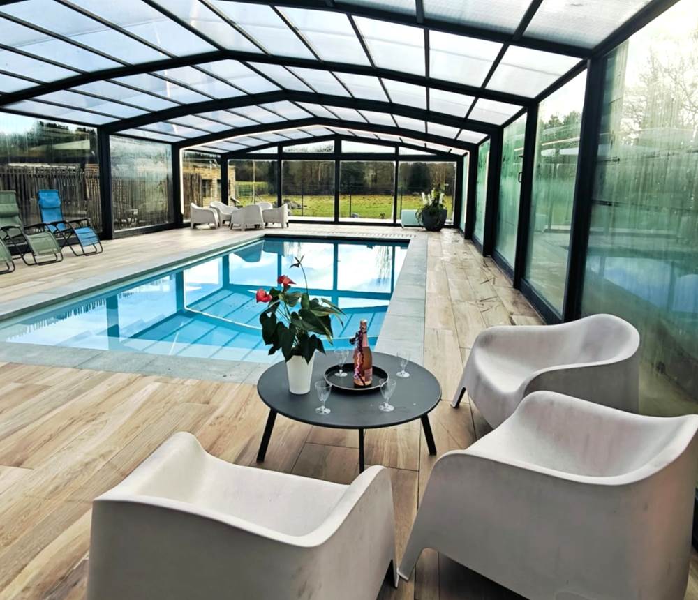 Espace détente piscine