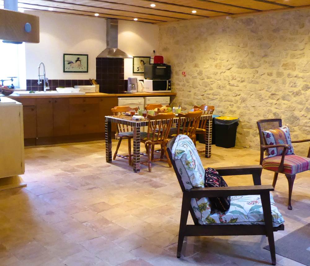 Petit gite vue salon cuisine