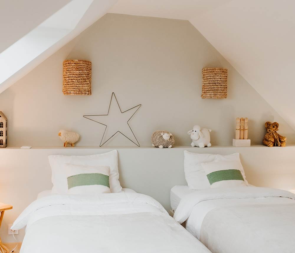Chambre lits twins, Le Jardin de l'Ecurie