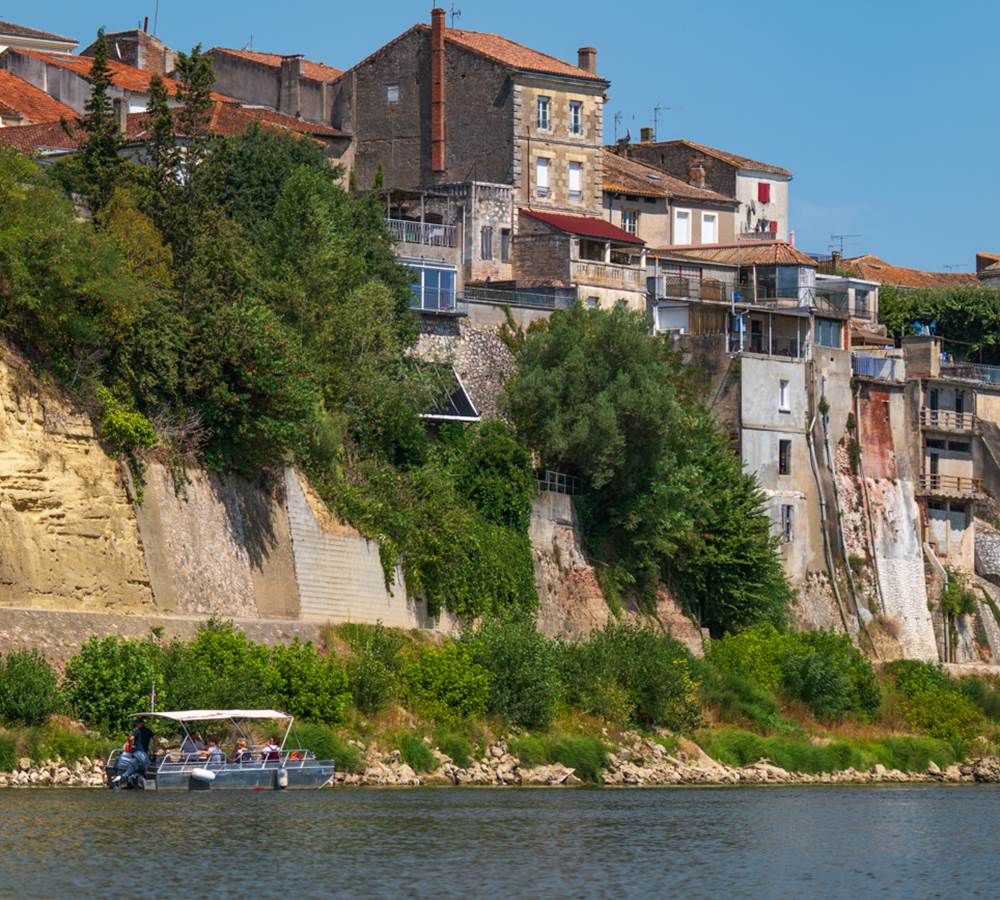 La vue magnifiques du site remarquable des quais de Tonneins