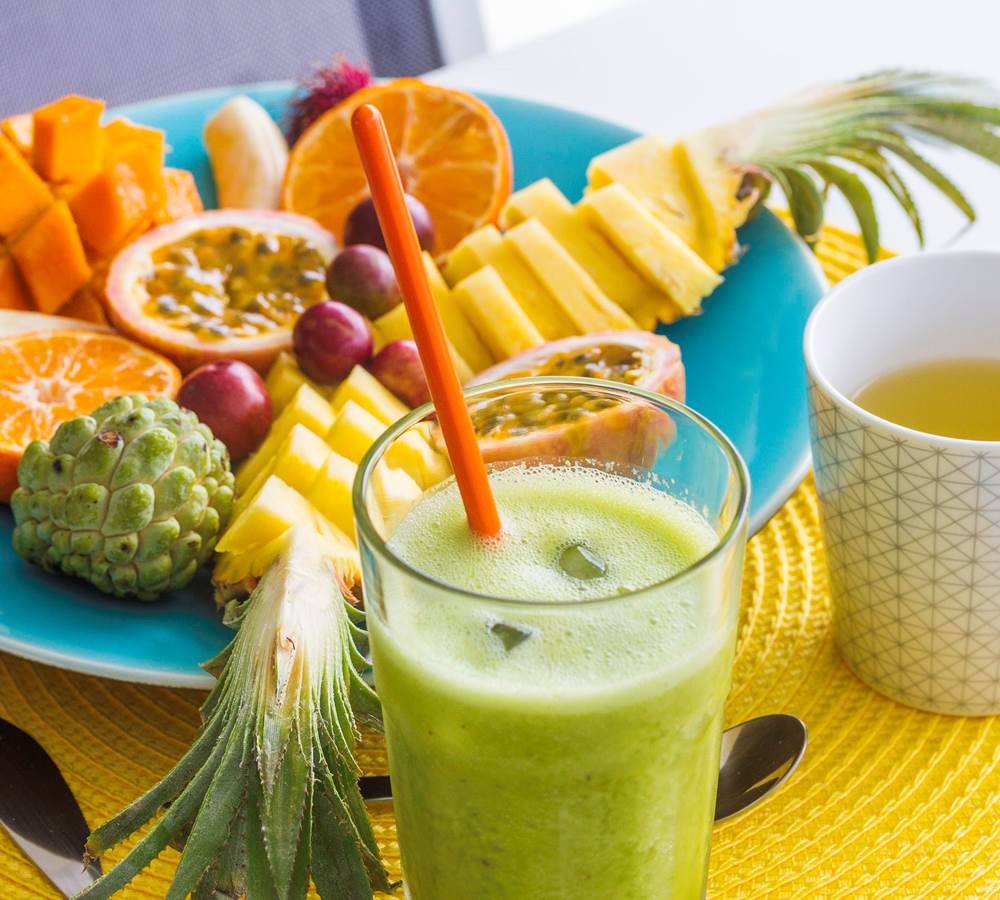 Iguane House villas & Micro Spa focus sur notre petit déjeuner tropical