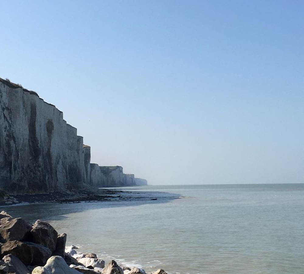 Les falaises d'Ault en Baie de Somme