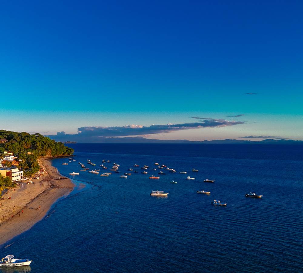 Vue aérienne de Nosy Be - Ambatoloaka