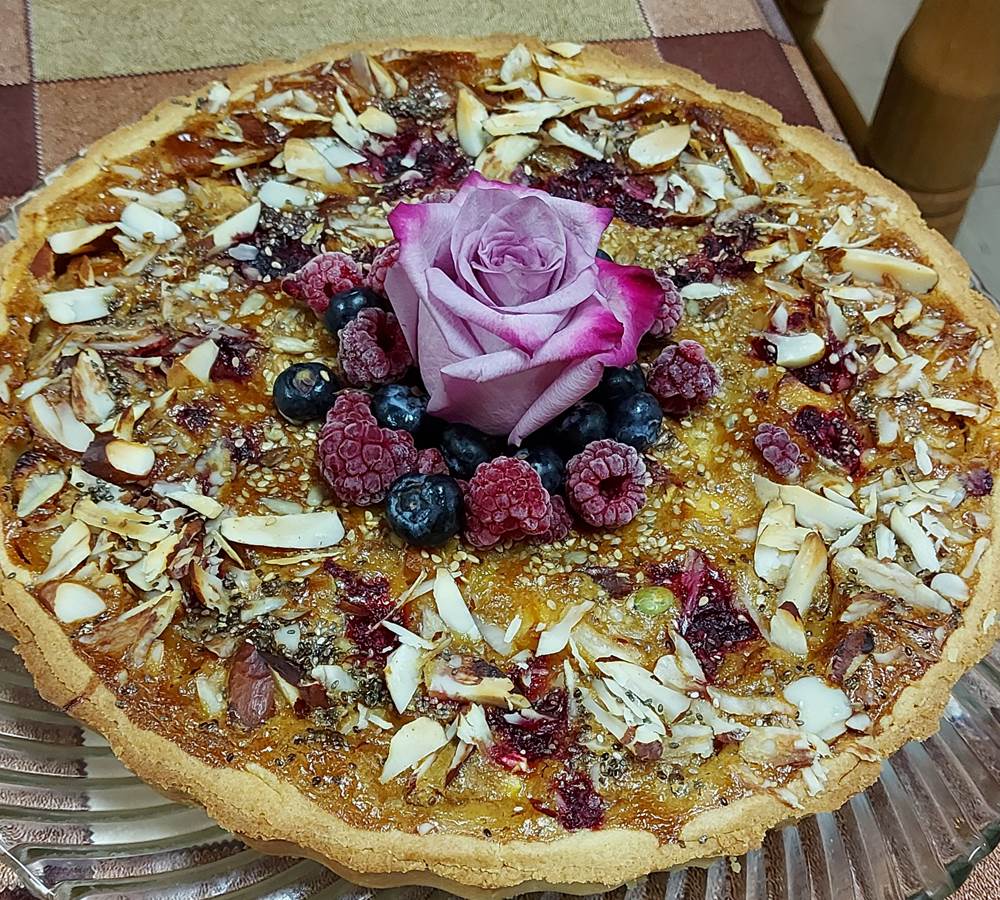 Pie de Almendras con Peras