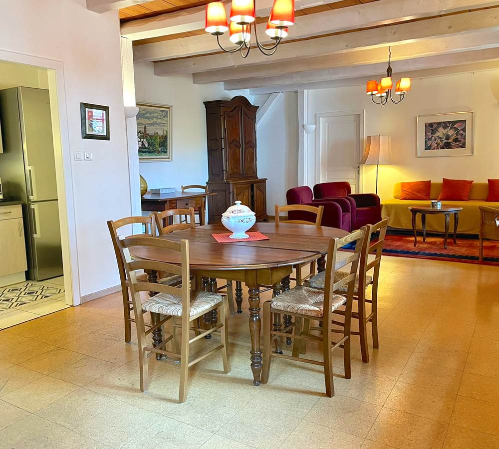 Le gîte Tony avec sa grande pièce à vivre