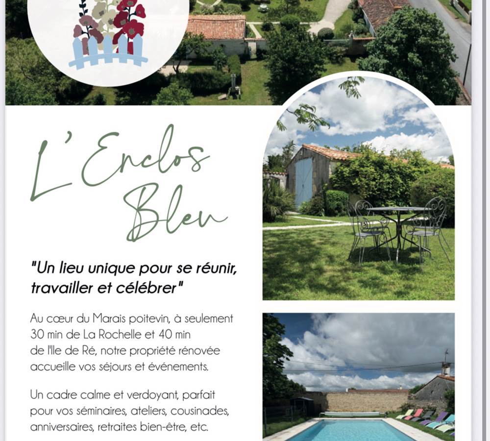 Flyer Enclos bleu description