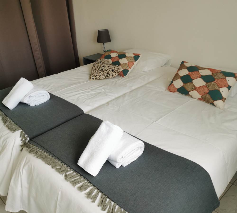 Chambre lits simples Héron Cendré