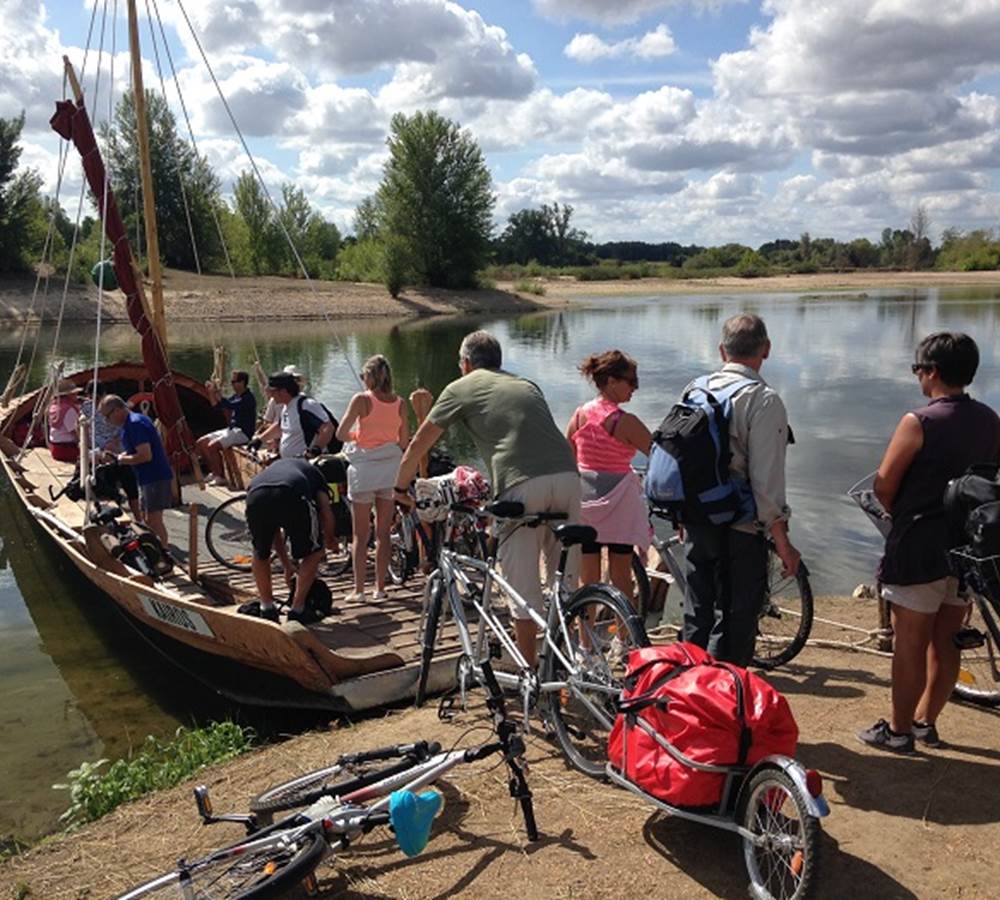 Traversée de la Loire à Cour sur Loire vers Chambord