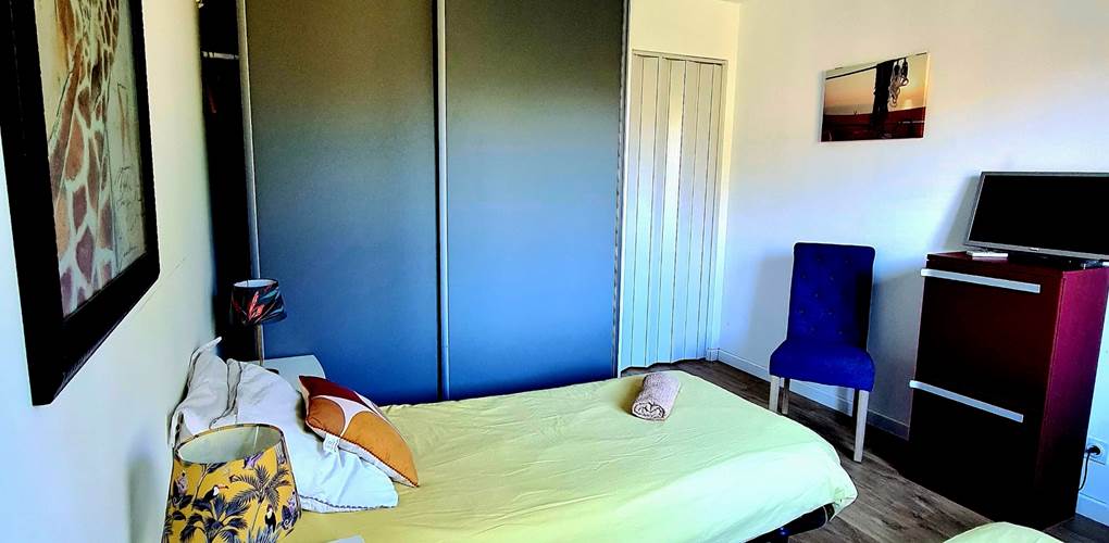 La chambre de l'appartement Tavignanu