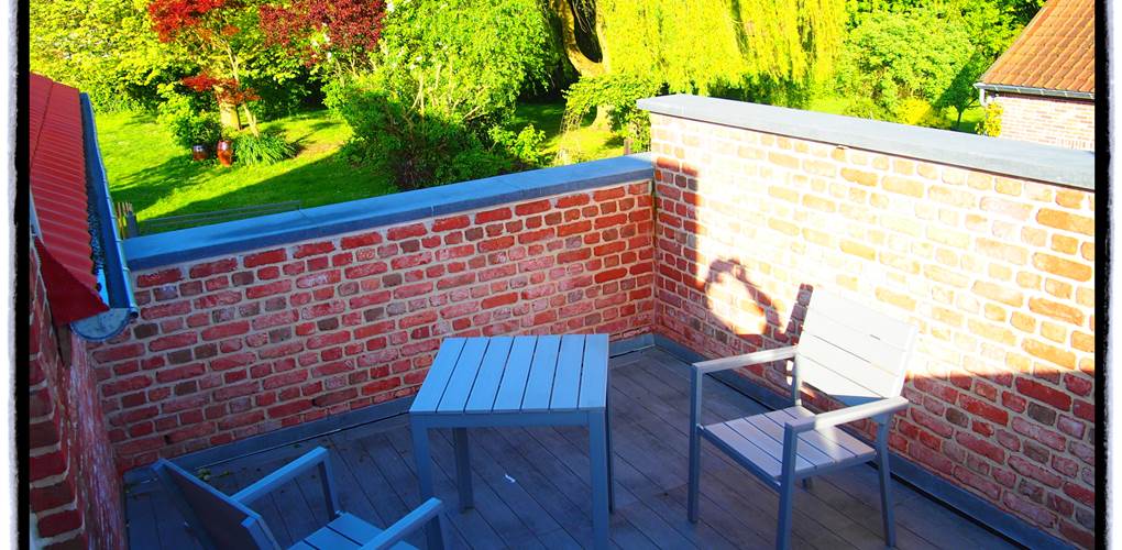 Terrasse privée à l'étage