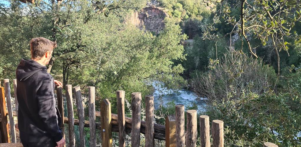 Vue rivière depuis la terrasse