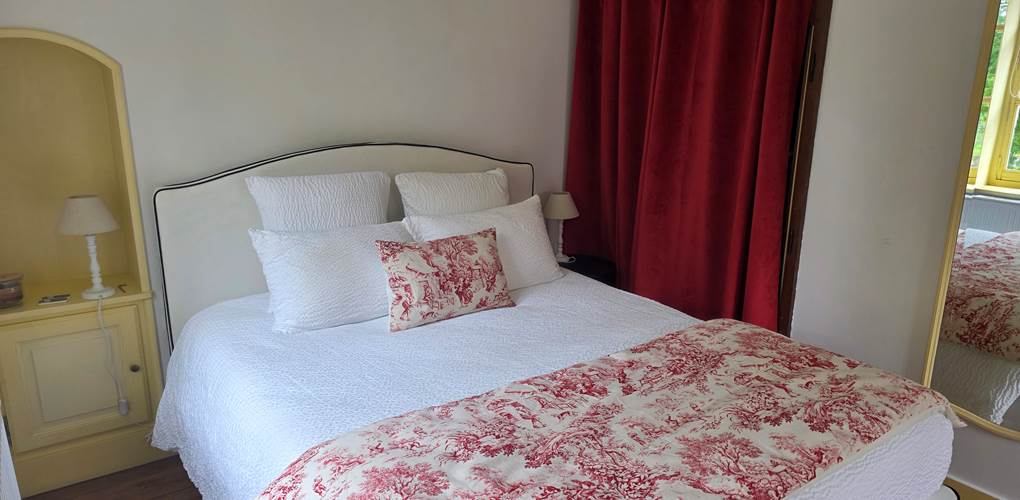 lit de la suite terrasse