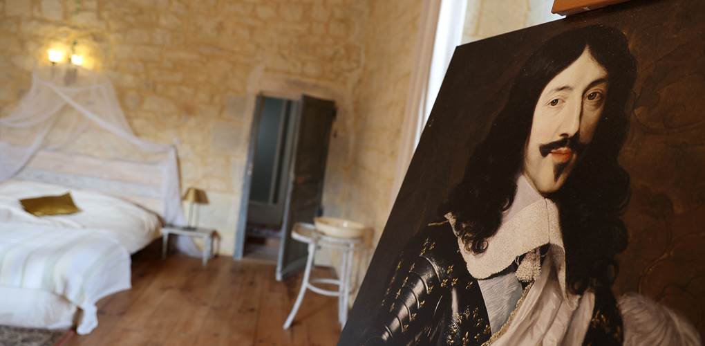 Chateau de Saint Chamarand, chambre du ROI, Aile Renaissance