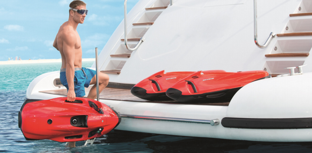 seabob sur yacht