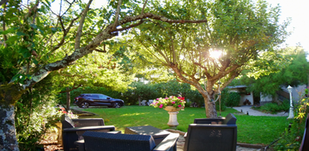 Terrasse intime jardin